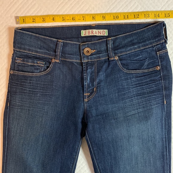J BRAND Heartbreaker Mid Rise Mini Flare Leg Jeans, Dark Wash, Size 27 - Picture 11 of 16